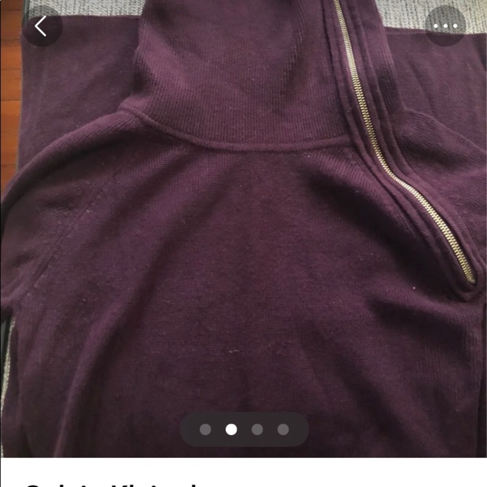 Calvin Klein eggplant colored sweater dress